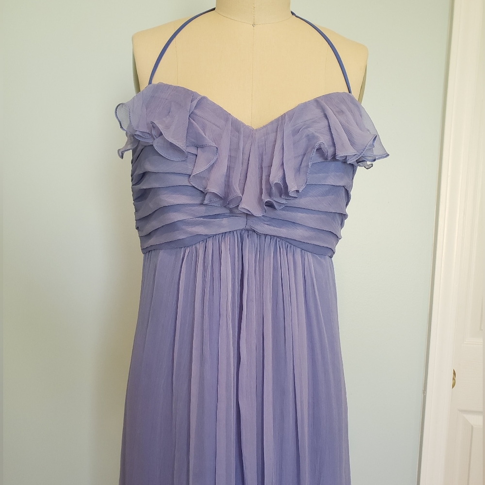 NWT Amsale Silk Dress, style G425C, Hydrangea, 14 - Picture 3 of 16